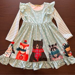 Millie Love Lily Winter Animal Dress Size 6